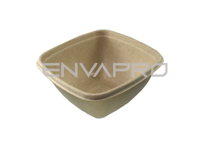 ENVASE BOWL CUADRADO BEPULP 500 ml. 132 x 132 x 67 mm