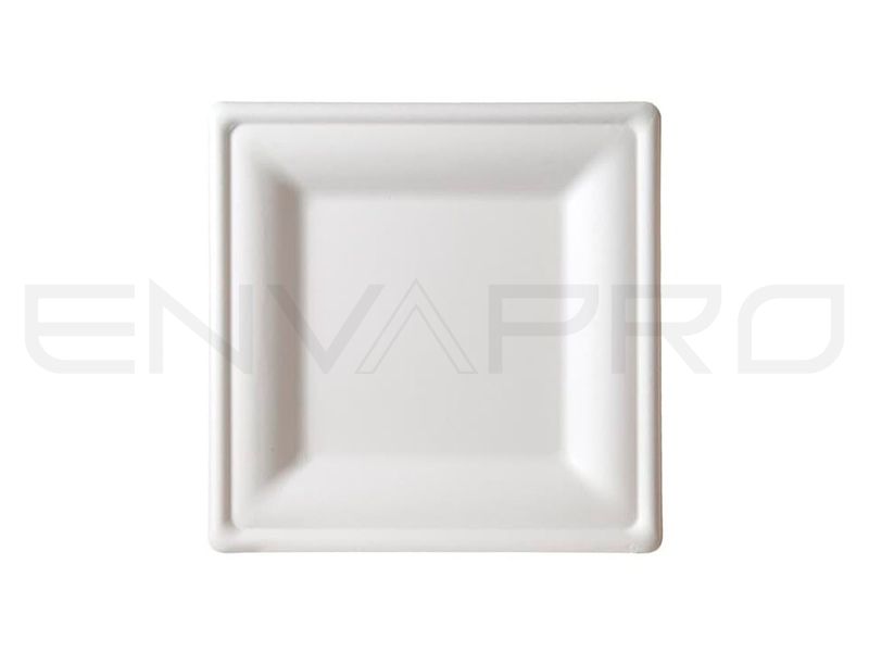 PLATO CUADRADO BEPULP BLANCO No PEFAS 150 x 150 x 12mm