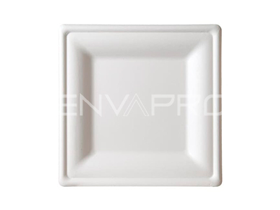 PLATO CUADRADO BEPULP BLANCO 200 x 200 x 15 mm