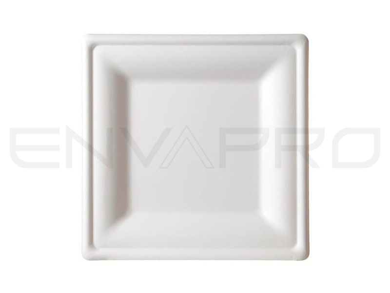 PLATO CUADRADO BEPULP BLANCO  No PEFAS 200 x 200 x 15 mm