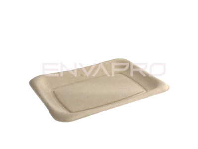 BANDEJA RECTANGULAR BEPULP 200 x 143 x 11 mm