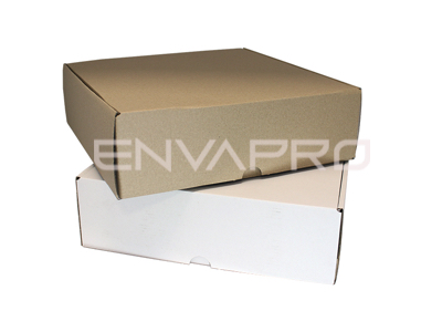 CAJA CATERING REVERSIBLE BLANCA INT. KRAFT 300x300x90 mm