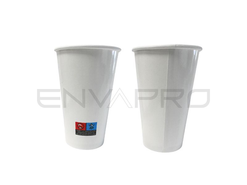 VASO CARTÓN BLANCO 16 oz. 473 ml BOCA 90 mmØ
