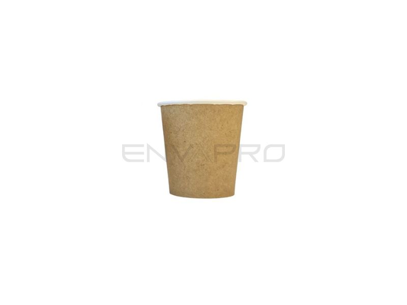 VASO CARTÓN KRAFT/BLANCO 4 oz 120 ml BOCA 60 mmØ