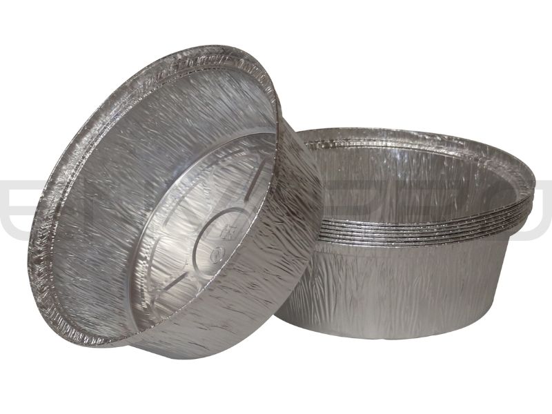 ENVASE ALUMINIO CIRCULAR PARED RIZADA 60 oz 1.800 ml 214/195 x 77 mmØ