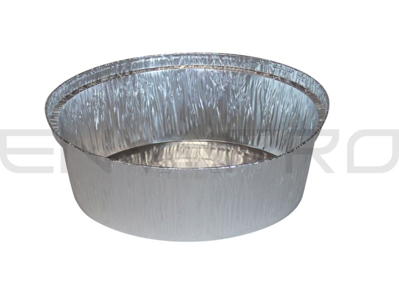ENVASE ALUMINIO CIRCULAR PARED RIZADA 50 oz 1.500 ml 206,2/189 x 56 mmØ