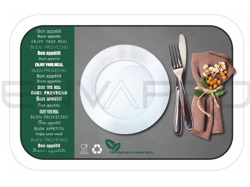 TAPA CARTÓN ENVASE ALUMINIO RECTANGULAR 50 oz 1.500 ml 273 x 182 mm 