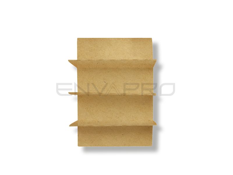 INSERTO 4 HUECOS CARTÓN KRAFT LAMINADO PE 150 x 11 mm. ENVASE NO INCLUIDO