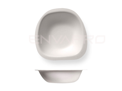 PLATO HONDO OVALADO CAÑA DE AZÚCAR BLANCO 160 mmØ