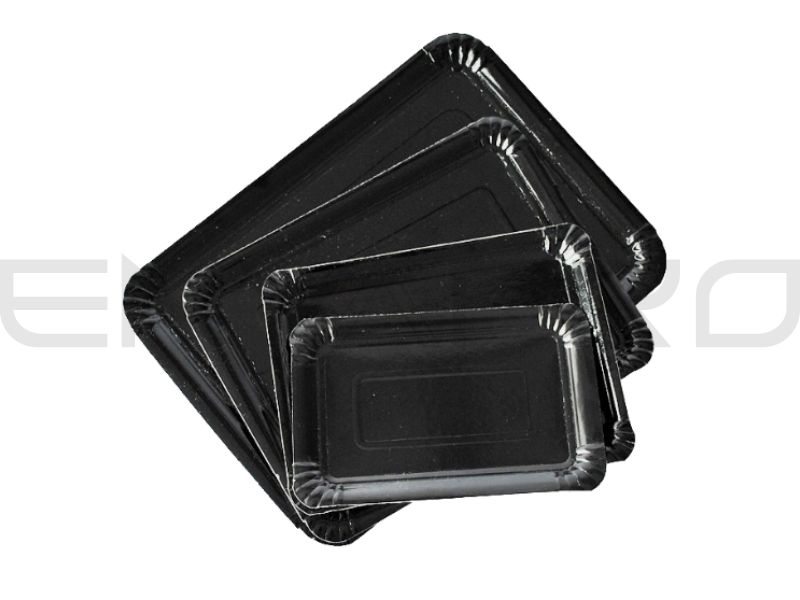 BANDEJA CARTÓN NEGRO NO4 140 x 210 mm
