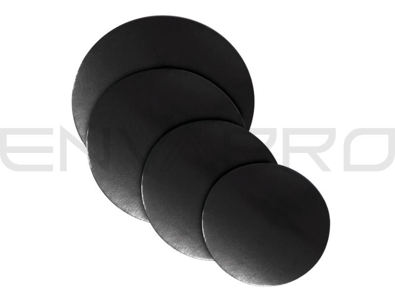 DISCO CARTÓN UNA CARA NEGRO 280 mmØ