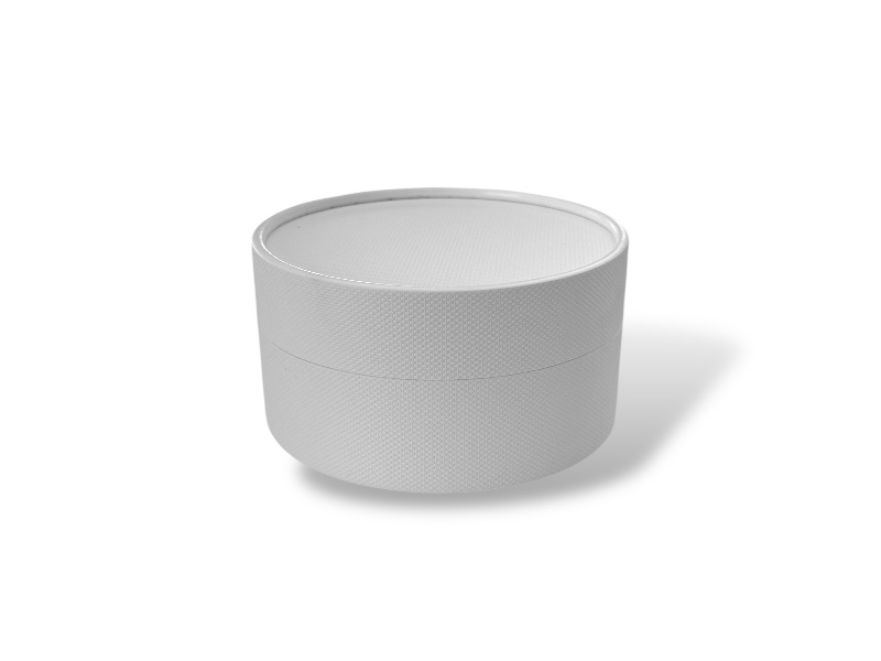 CAJA REDONDA DE CARTÓN APTA PARA HORNO BLANCO 475 ml 130 mmØ x 70 mm