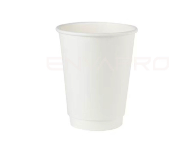 VASO CARTÓN BLANCO DOBLE PARED 12/14 oz 350 ml BOCA 90 mmØ