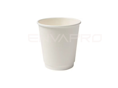 VASO CARTÓN BLANCO DOBLE PARED 8 oz 240 ml BOCA 80 mmØ