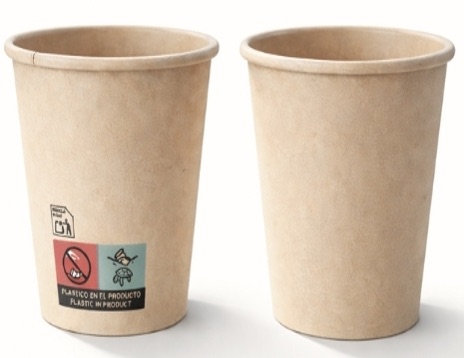 VASO BAMBU KRAFT 12 oz. 350 ml. BOCA 90 mmØ