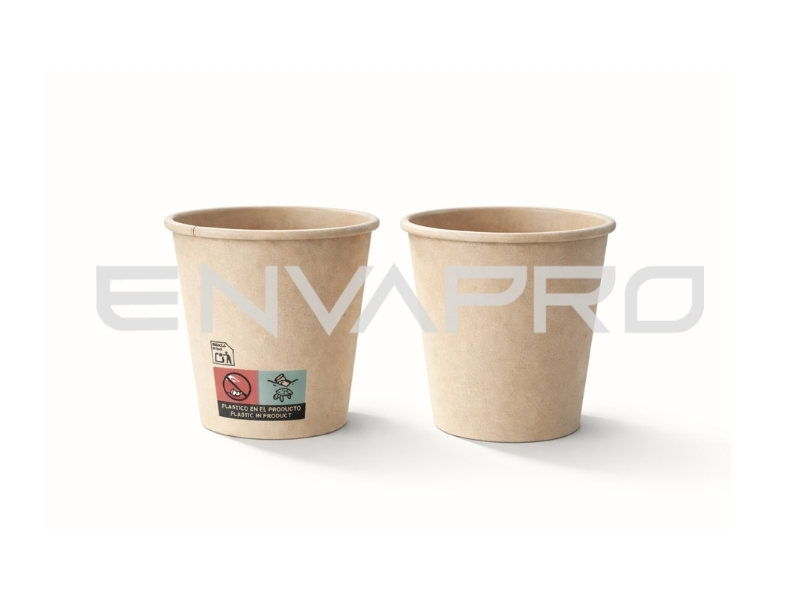 VASO BAMBU KRAFT 7 oz. 210ml. BOCA 80 mmØ