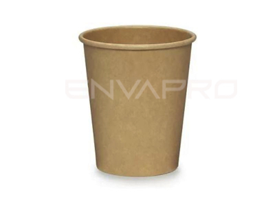 VASO CARTÓN KRAFT/KRAFT 12/14 oz 350 ml BOCA 90 mmØ