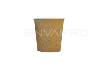 VASO CARTÓN KRAFT/BLANCO 8 oz 240 ml BOCA 80 mmØ