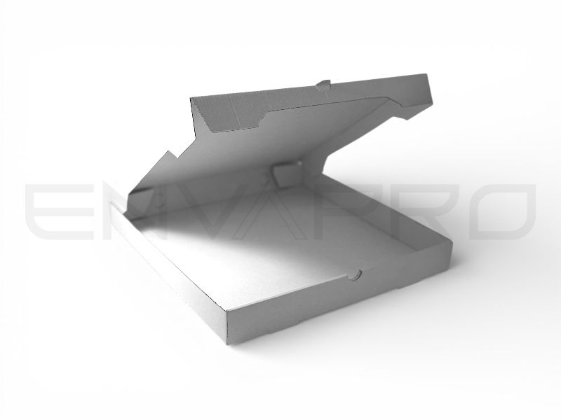 CAJA DE PIZZA NY PAPEL RECICLADO BLANCA  360x360x42 mm