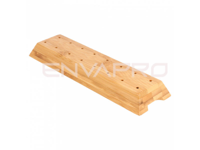 BASES MADERA PARA 16 BROCHETAS-PICKS 200x60x20 mm