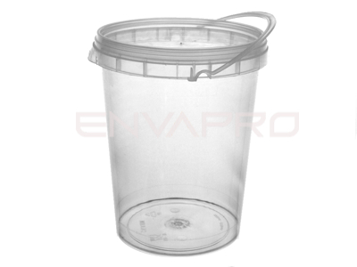 TARRINA NATURAL INYECCIÓN PP TAPA CIERRE INVIOLABLE 34 OZ 1000ml