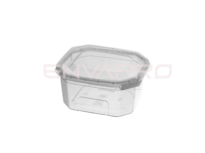 ENVASE TAPA BISAGRA CIERRE DE SEGURIDAD EN PP 