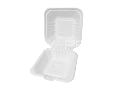 ENVASE HAMBURGUESA CAÑA DE AZUCAR BLANCO 480 ml. 16 OZ 15 OZ 153X153X77 cm