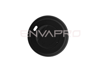 TAPA TRAVEL PLÁSTICO CON AUTOCIERRE NEGRA PARA VASO CARTÓN 7 oz 72 MMØ