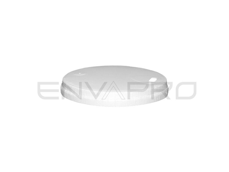 TAPA CARTÓN BLANCO PARA VASO CARTÓN 8 OZ BOCA 80 mmØ