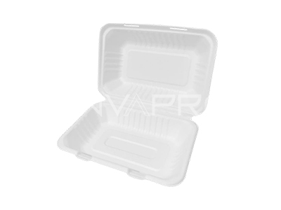 PORTAMENU 1 COMP. CAÑA DE AZUCAR BLANCO 1.200 ml 41 OZ. 230 x 153 x 77 mm