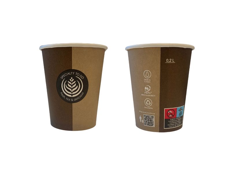 VASO CARTÓN PARED GRUESA 8 oz 237 ml SPECIALITY