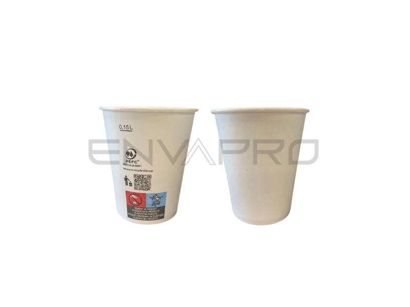 VASO CARTON BLANCO 6 oz 177/192 ml BOCA 70 mmØ