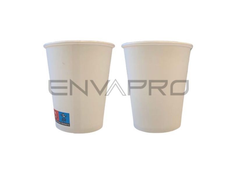 VASO CARTON PARED GRUESA BLANCO 12/14 oz  BOCA 90 mmØ