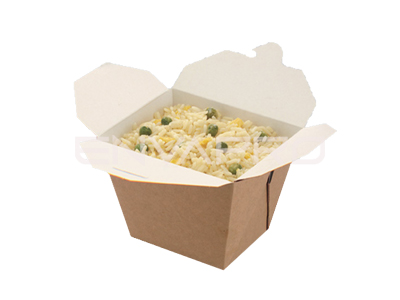 ENVASE ORIENTAL PAGODA KRAFT 25oz 750ml 118/84 x 97/63 x 92mm