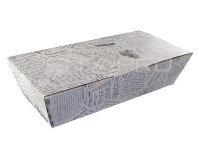 ENVASE DISEÑO PERIÓDICO TAPA BISAGRA 250/220 x 125/95 x 60 mm