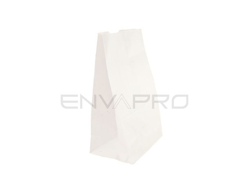 BOLSA PAPEL BLANCO FONDO AMERICANO EQUIVALENCIA (BP4) 60 gr 220xF140x370mm