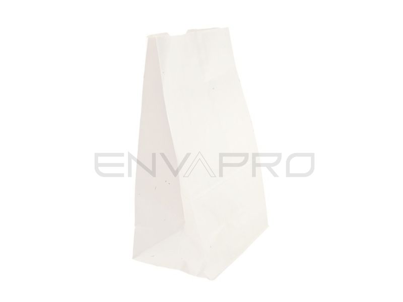 BOLSA PAPEL BLANCO FONDO AMERICANO EQUIVALENCIA (BP5) 70 gr 260xF140x400mm